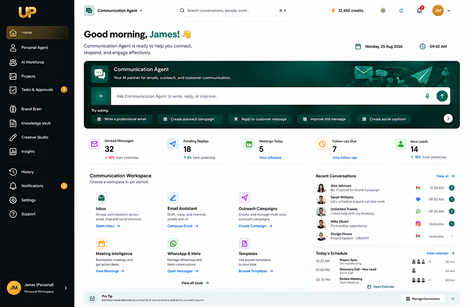 Communication Agent unified multichannel inbox