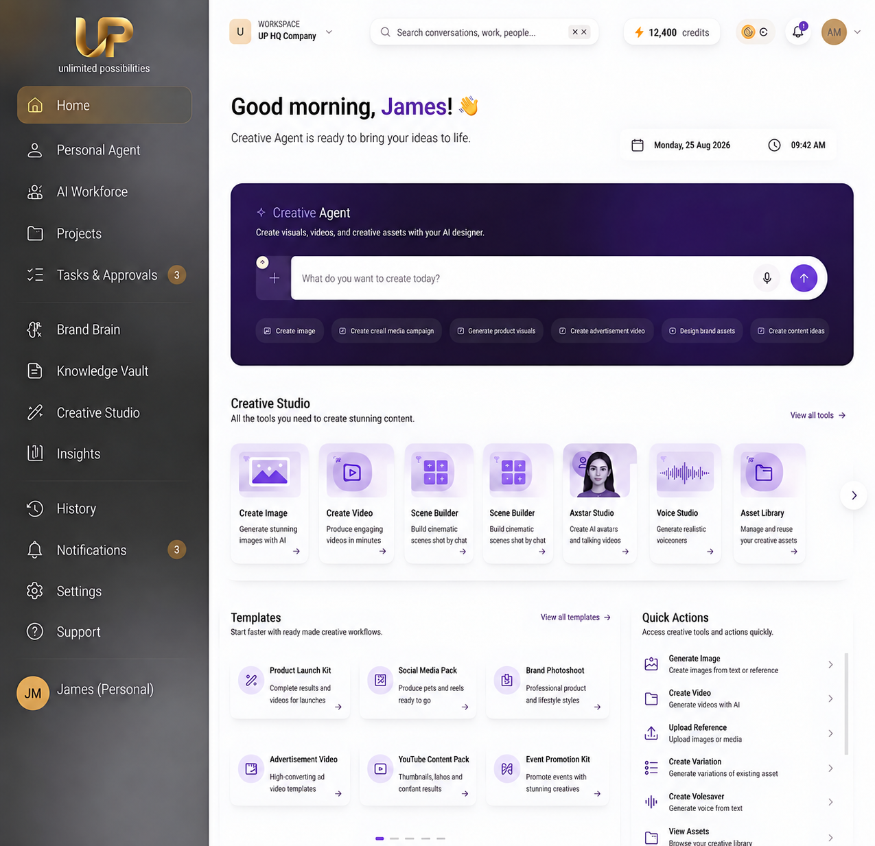 Creative Agent Studio and campaign generator